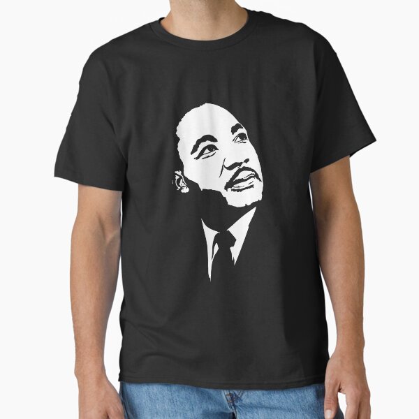 Item preview, Martin Luther King / MLK, black and white silhouette illustration designed and sold by Marcin Adrian.