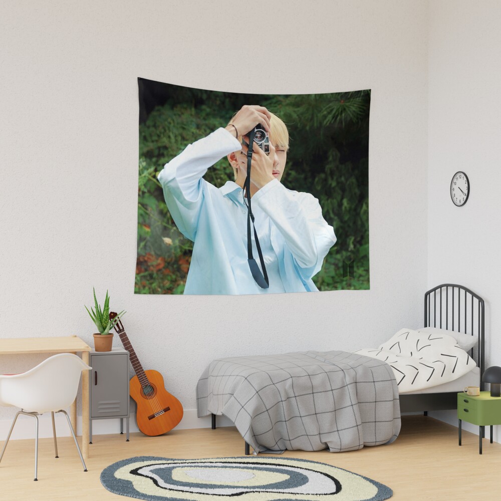 BTS Merchandise Kpop Wall Tapestry | BTS merch Tapestry for Bedroom, Home Decor, and Gift | 13 Different BTS Group and Solo Tapestries (Jungkook, V