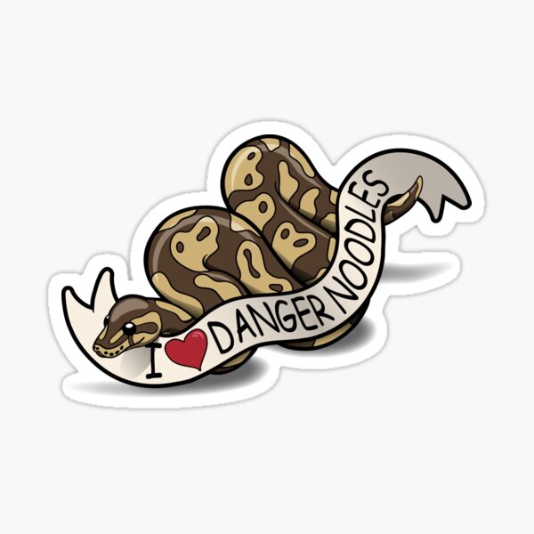 I Love Danger Noodles Sticker