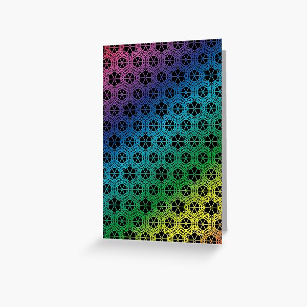 Figures and colors Greeting Card