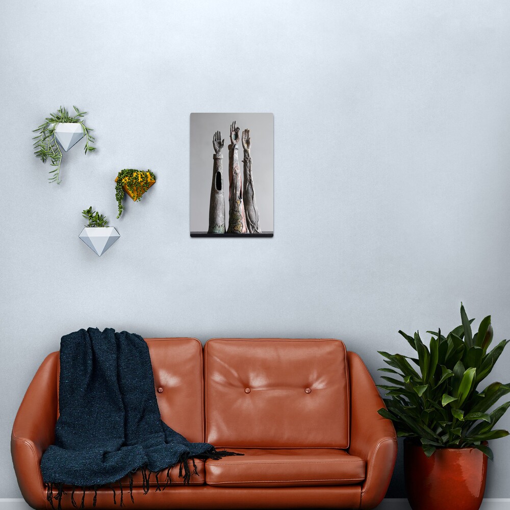 helpful hands delivering goodness Metal Print