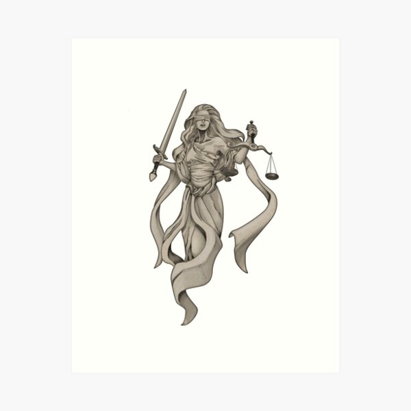 Lady Justice Kunstdruck