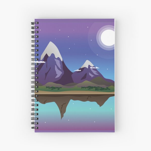 Vector Island Spiral Notebook