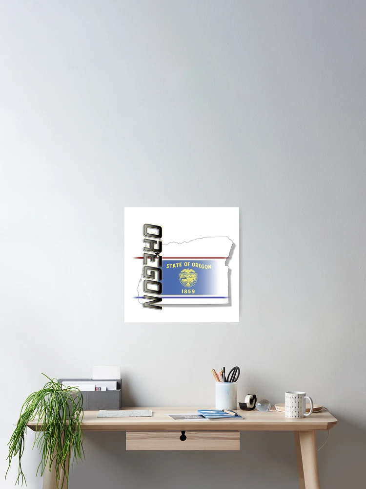 Thumbnail 2 of 3, Poster, Oregon - Vertical designed and sold by Bartrand Design Studio.
