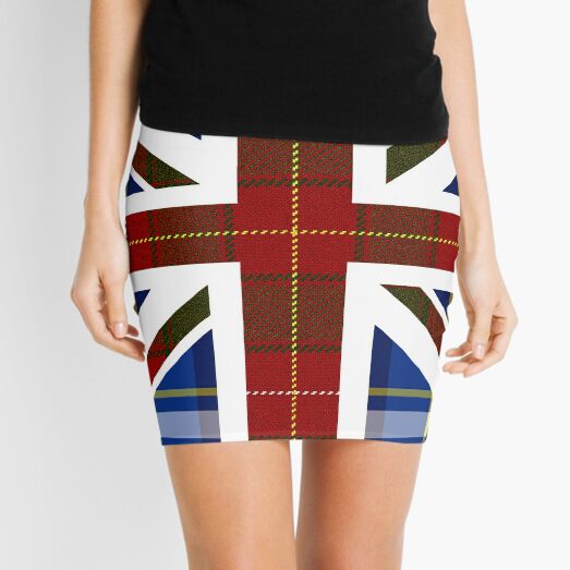 Tartan Union Jack Mini Skirt