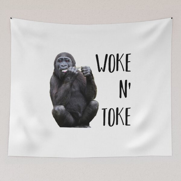 Item preview, Woke N Toke Funny Stoner T-Shirt designed and sold by Joepseudo.