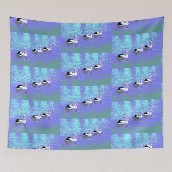 Item preview, Swimming Pelicans Three designed and sold by LexaTHarpell.