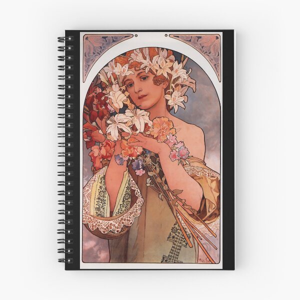 Item preview, 'Flowers' by Alphonse Mucha (Reproduction) designed and sold by Classic Visions Gallery.