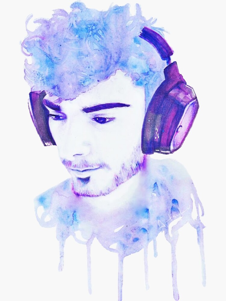 "Streamer Ice Poseidon" Sticker by BrentVC Redbubble