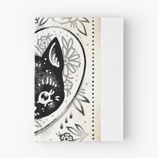 Item preview, Black Cat Kitten Blossom in Heart Cute Traditional Tattoo Flash designed and sold by Ella Mobbs.