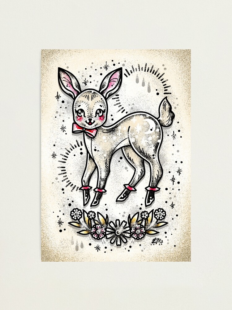 Baby deer by Eden Kozo - Tattoogrid.net