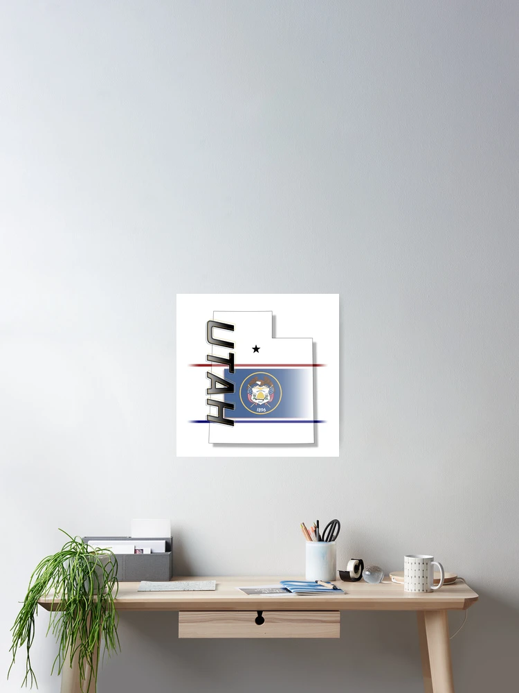 Thumbnail 2 of 3, Poster, Utah - Vertical designed and sold by Bartrand Design Studio.