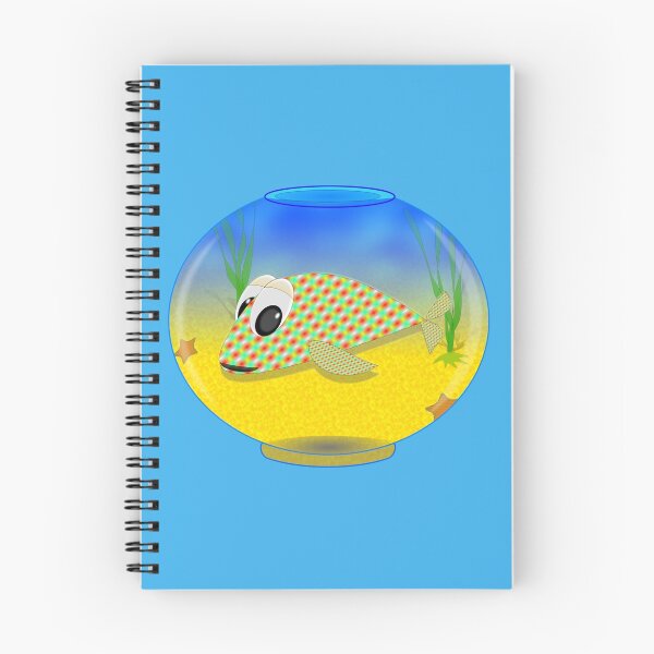 Item preview, Cute Cartoon Fish In Tank designed and sold by Almdrs.