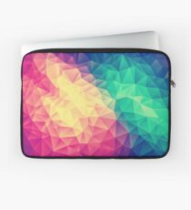 Abstract Polygon Multi Color Cubism Low Poly Triangle Design Laptop Sleeve