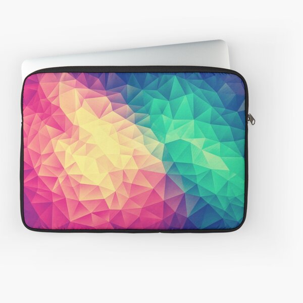 Abstract Polygon Multi Color Cubism Low Poly Triangle Pride / LGBT Design Laptop Sleeve
