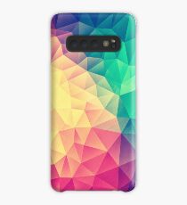 Abstract Polygon Multi Color Cubism Low Poly Triangle Design Case/Skin for Samsung Galaxy