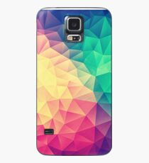 Abstract Polygon Multi Color Cubism Low Poly Triangle Design Case/Skin for Samsung Galaxy