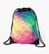 Abstract Polygon Multi Color Cubism Low Poly Triangle Design Turnbeutel