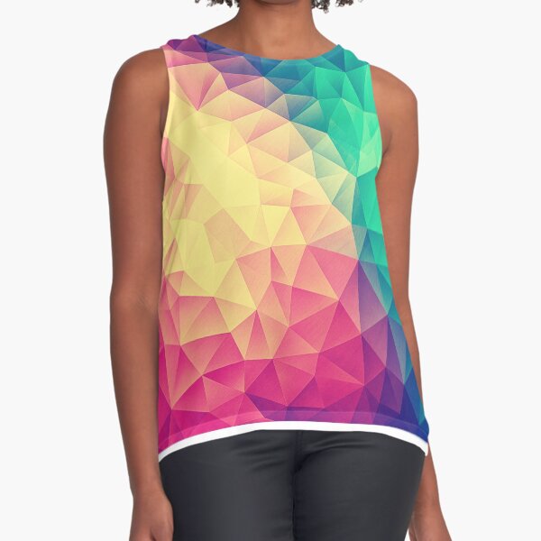 Item preview, Abstract Polygon Multi Color Cubism Low Poly Triangle Pride / LGBT Design designed and sold by badbugs.