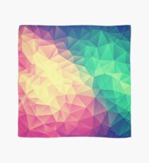 Abstract Polygon Multi Color Cubism Low Poly Triangle Design Scarf