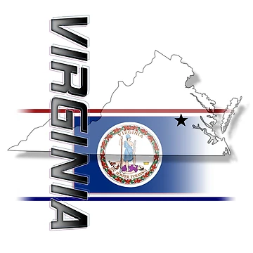 Artwork thumbnail, Virginia - Vertical by Bartrand Design Studio