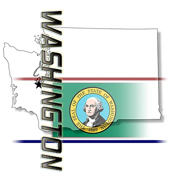 Artwork thumbnail, Washington - Vertical by Bartrand Design Studio
