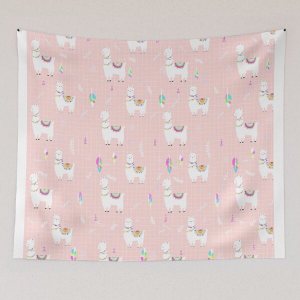 Item preview, Pastel llama pattern  designed and sold by artbybee7.