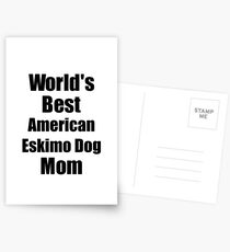 American Eskimo Dog Mom Dog Lover World's Best Funny Gift Idea For My Pet Owner Postkarten