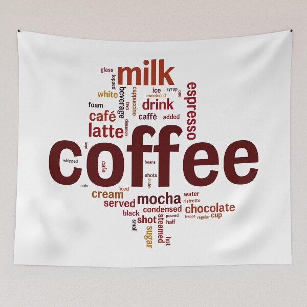 Item preview, Coffee & Co. Word Cloud designed and sold by UDDesign.