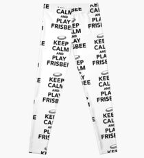Keep calm and play Frisbee Leggings