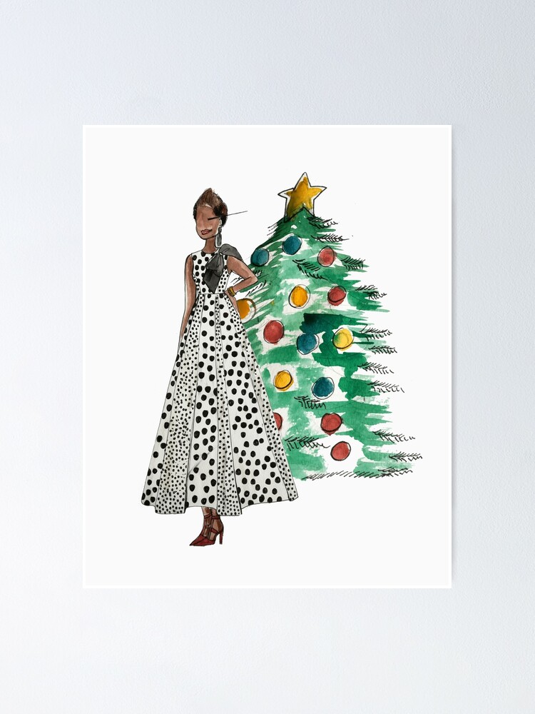 Fashionista Weihnachten Poster