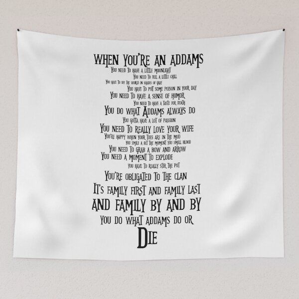 Item preview, When You're An Addams designed and sold by Theatre Thoughts.