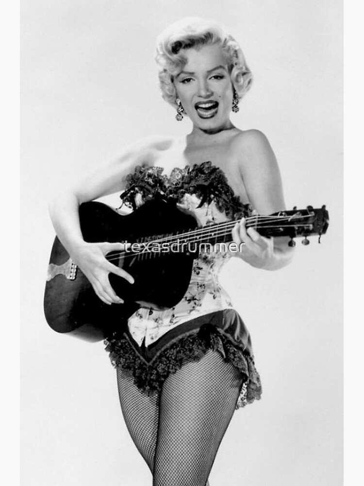 Marilyn with Guitar by texasdrummer