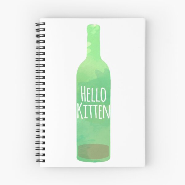 Item preview, Hello Kitten wine bottle with writing designed and sold by JDJDesign.