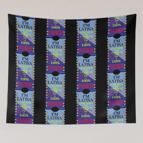 Item preview, I'm latina 100% passion Caribbean fashion girl novelty gifts designed and sold by TIXLIFE.