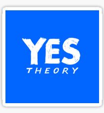 blue yes theory Sticker