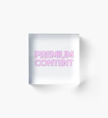 Premium Content Acrylic Block
