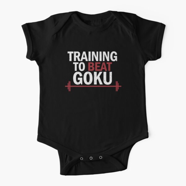 Gym Training To Beat Goku Short Sleeve Baby One-Piece