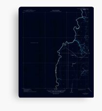 USGS TOPO Map Louisiana LA Ashton Bridge 333619 1912 31680 Inverted Canvas Print