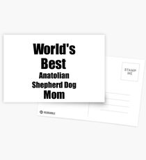Anatolian Shepherd Dog Mom Dog Lover World's Best Funny Gift Idea For My Pet Owner Postkarten