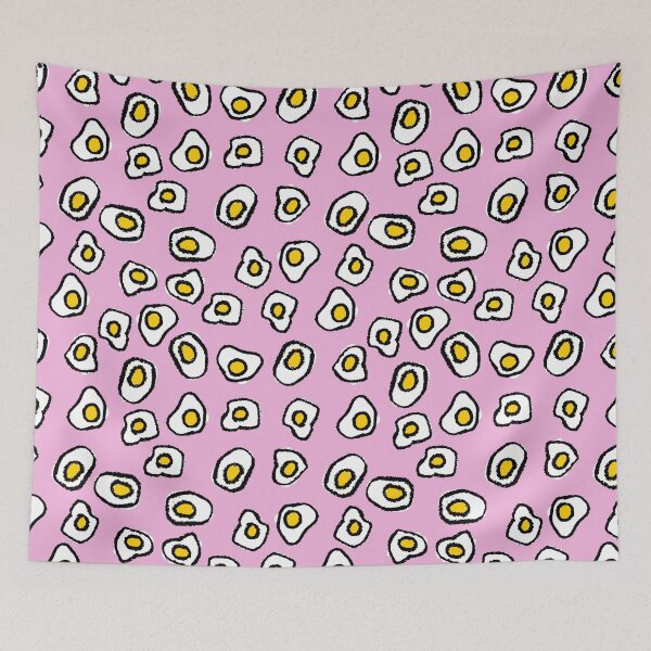 Item preview, Hand Drawn Light Pink Egg Pattern designed and sold by social-dilemma.