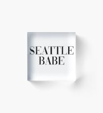 Seattle Babe Acrylic Block