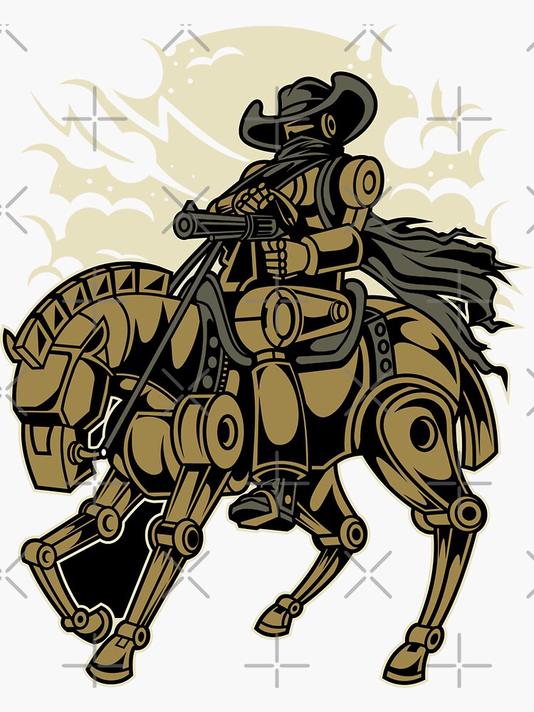 Robot sales riding horse