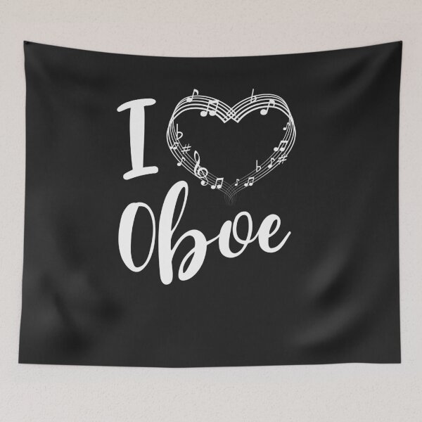Item preview, I heart Oboe love instrument Band Teacher Orchestra 2 designed and sold by hadleydesigns.
