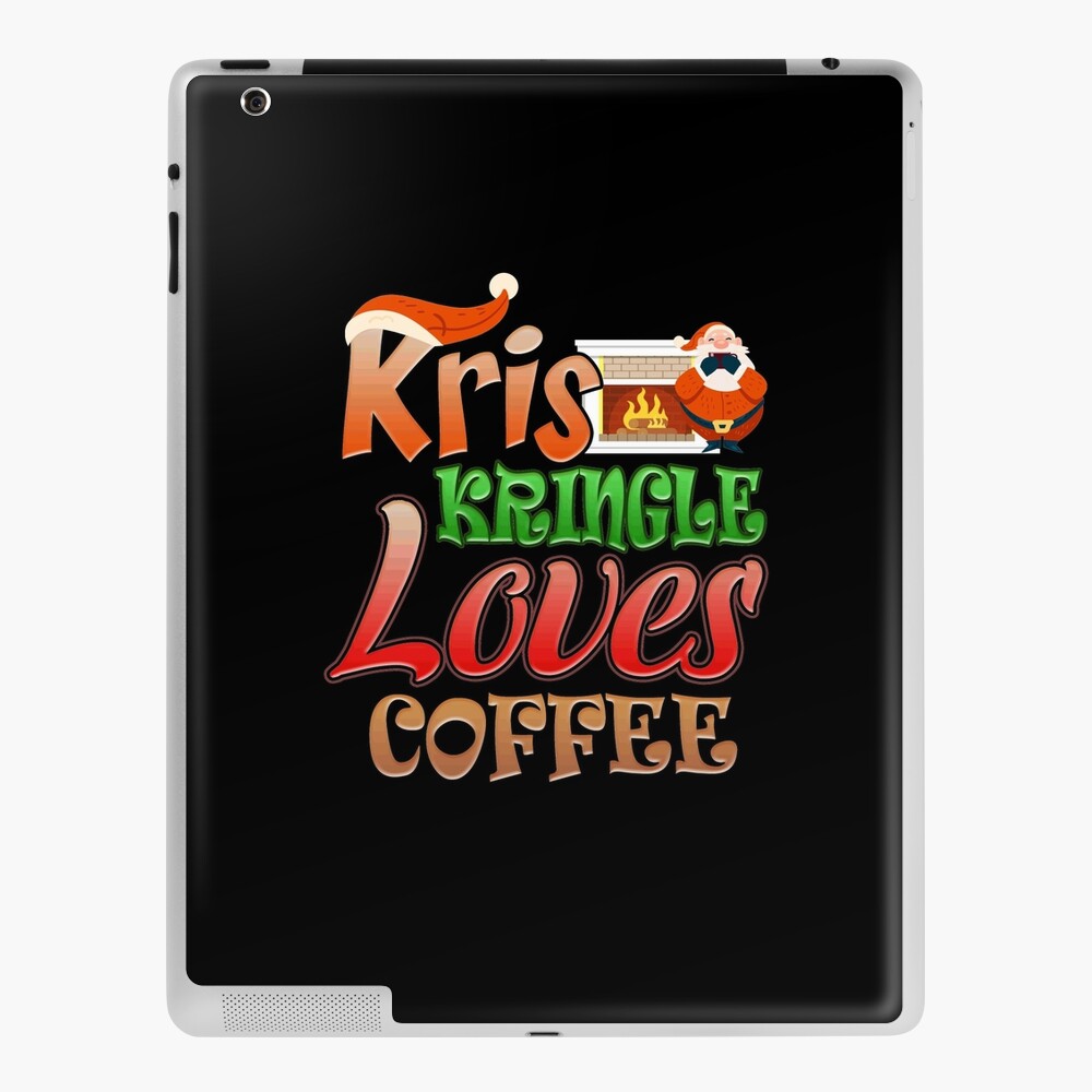 Funny Kris Kringle Loves Coffee Christmas Gifts T-shirt