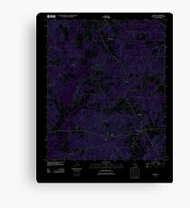 USGS TOPO Map Louisiana LA Athens 20120404 TM Inverted Canvas Print