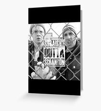 Geradeaus Outta Scranton Grußkarte