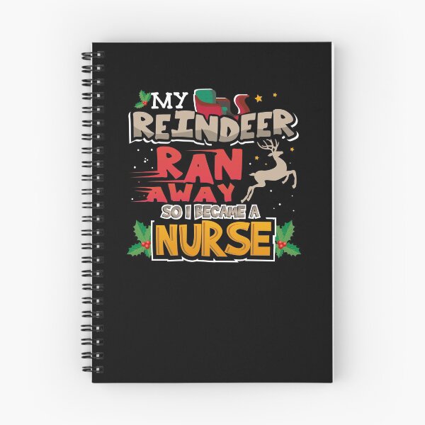 Item preview, My Reindeer Ran Away So I Became A Nurse T-Shirt designed and sold by woodsgoodsco.