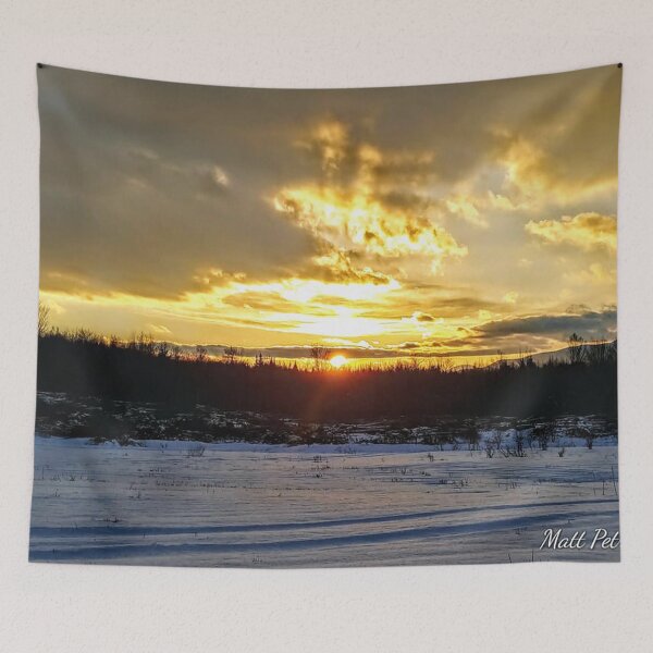 Item preview, snowy sunset designed and sold by mattpetrey.