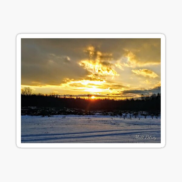 Item preview, snowy sunset designed and sold by mattpetrey.